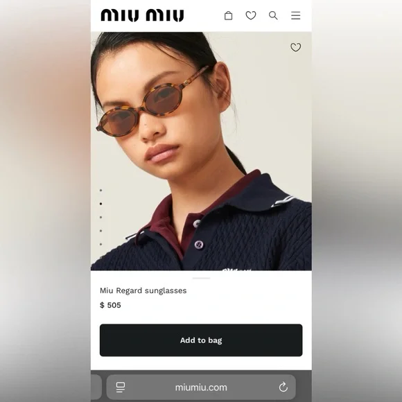 Miu Miu Regard oval sunglasses - Picture 10 of 10